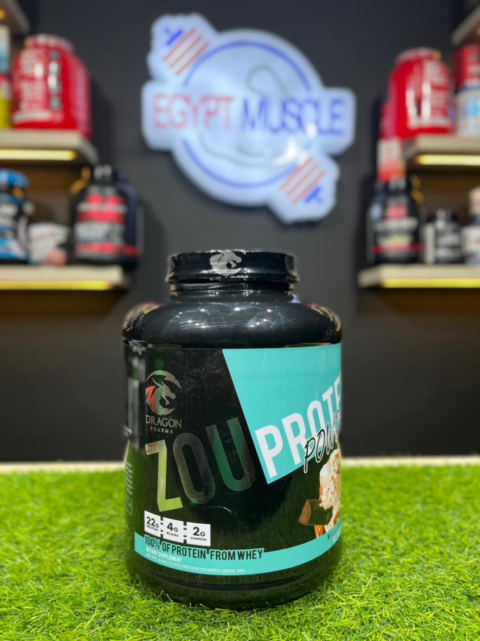 ذو بروتين دراجون 1.8 كيلو | 50 اسكوب (Dragon Pharma Zou Whey Protein 1.8kg | 50 Servings) - الصورة 3