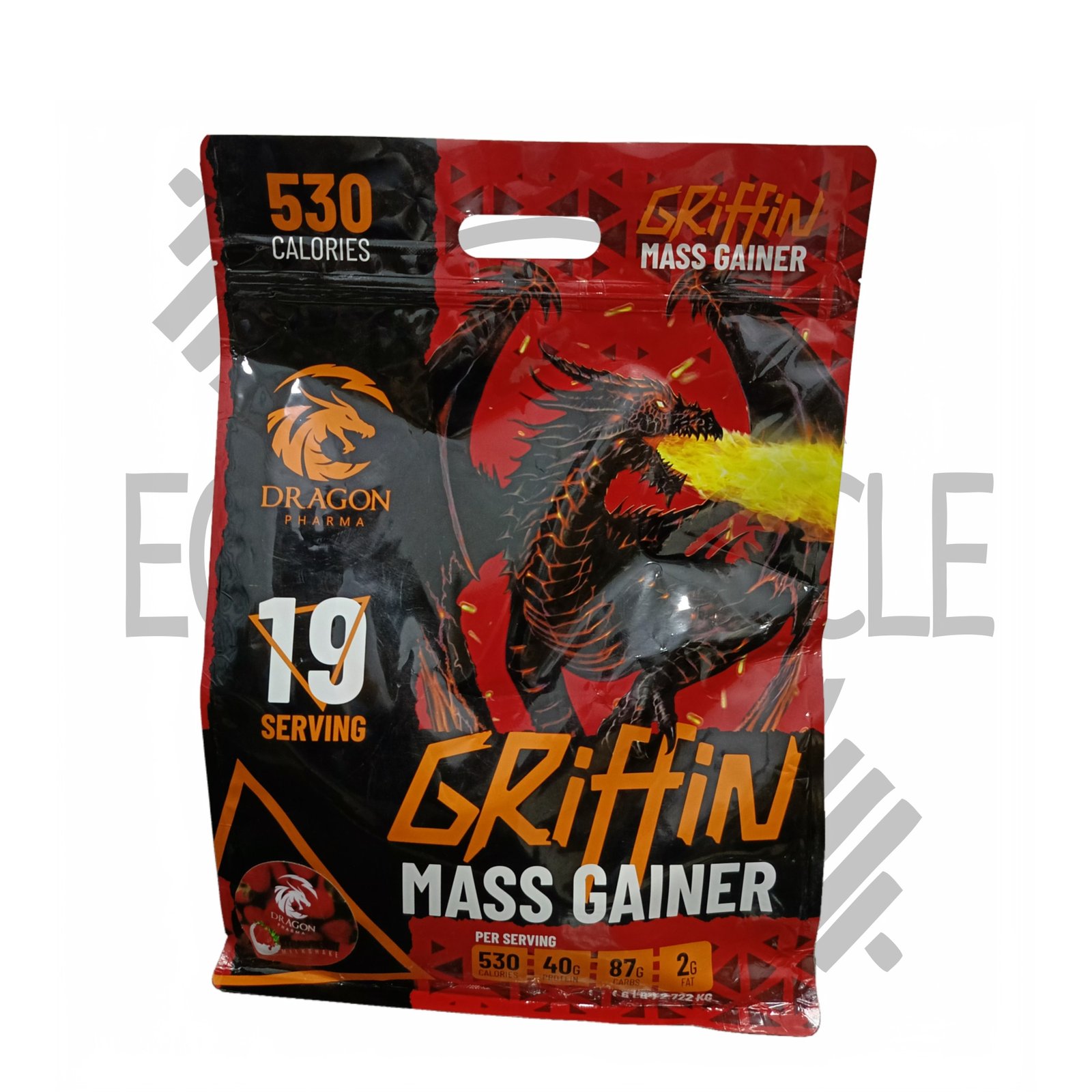 جريفين ماس دراجون 2.4 كجم - مكمل غذائي لزيادة الوزن وبناء العضلات