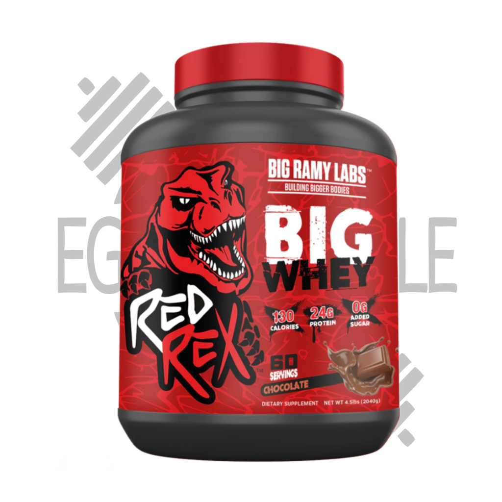 صورة توضح عبوة ريدريكس بيج واي 2.4 كيلو، والتي تحتوي على 60 اسكوب من البروتين النقي. يُستخدم هذا المكمل لتحسين الأداء الرياضي وزيادة القوة العضلية.