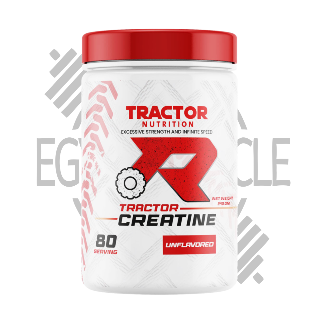 كرياتين تراكتور مونوهيدريت 240 جرام - مكمل غذائي لتعزيز الأداء الرياضي.