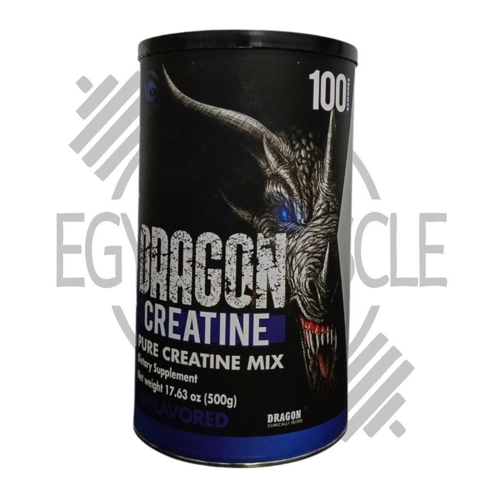 كرياتين دراجون مونوهيدريت 500 جرام - مكمل غذائي لتعزيز الأداء الرياضي.