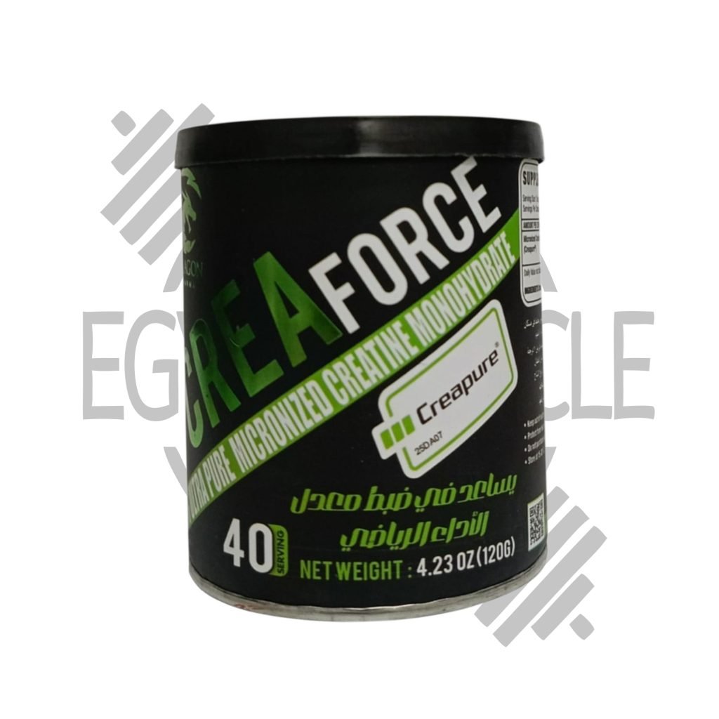 كريافورس كريابيور الألماني – Dragon 120 جم | 40 جرعة – كرياتين نقي لدعم القوة وتحسين الأداء