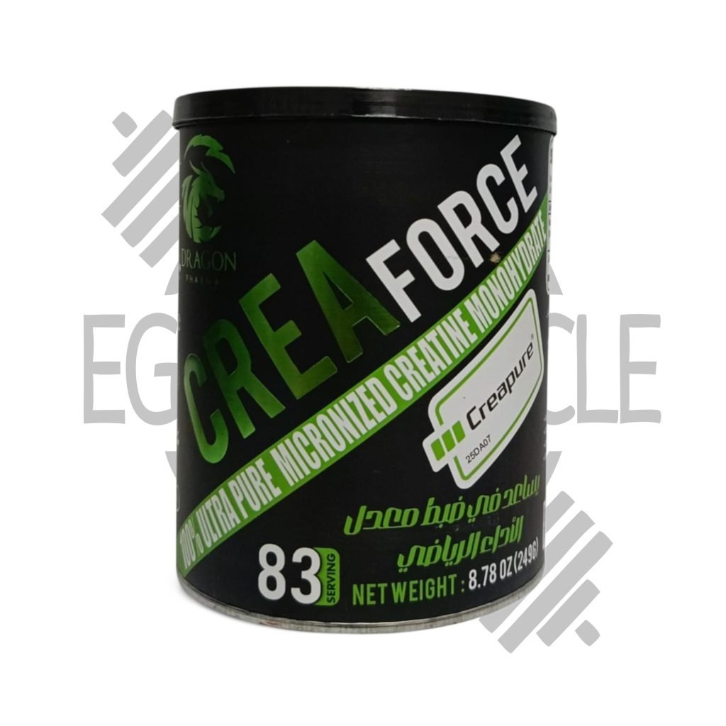 كريافورس كرياتين كريابيور الألماني – Dragon 249 جم | 83 جرعة – مكمل كرياتين نقي لزيادة القوة وتضخيم العضلات
