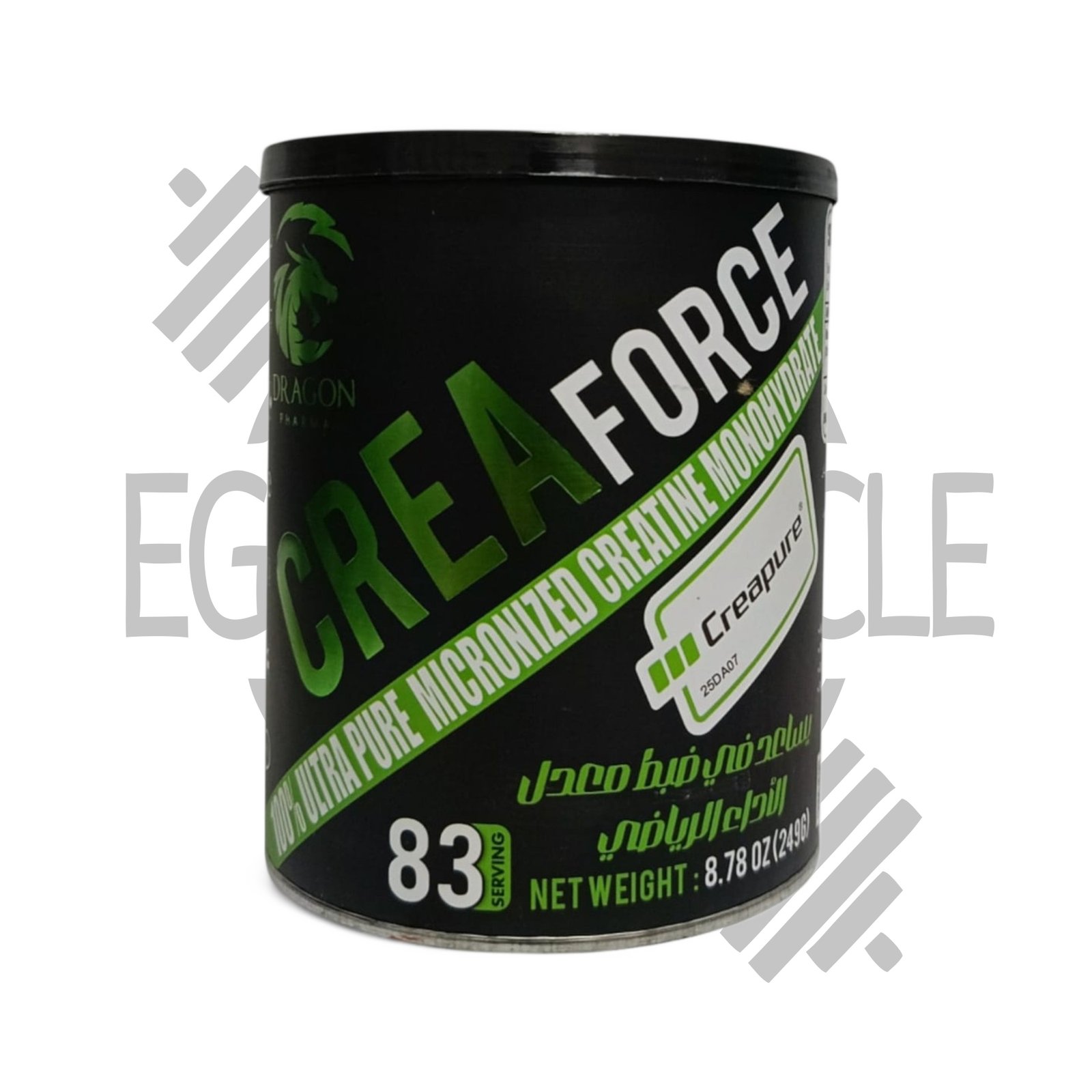 كريافورس كرياتين كريابيور الألماني – Dragon 249 جم | 83 جرعة – مكمل كرياتين نقي لزيادة القوة وتضخيم العضلات