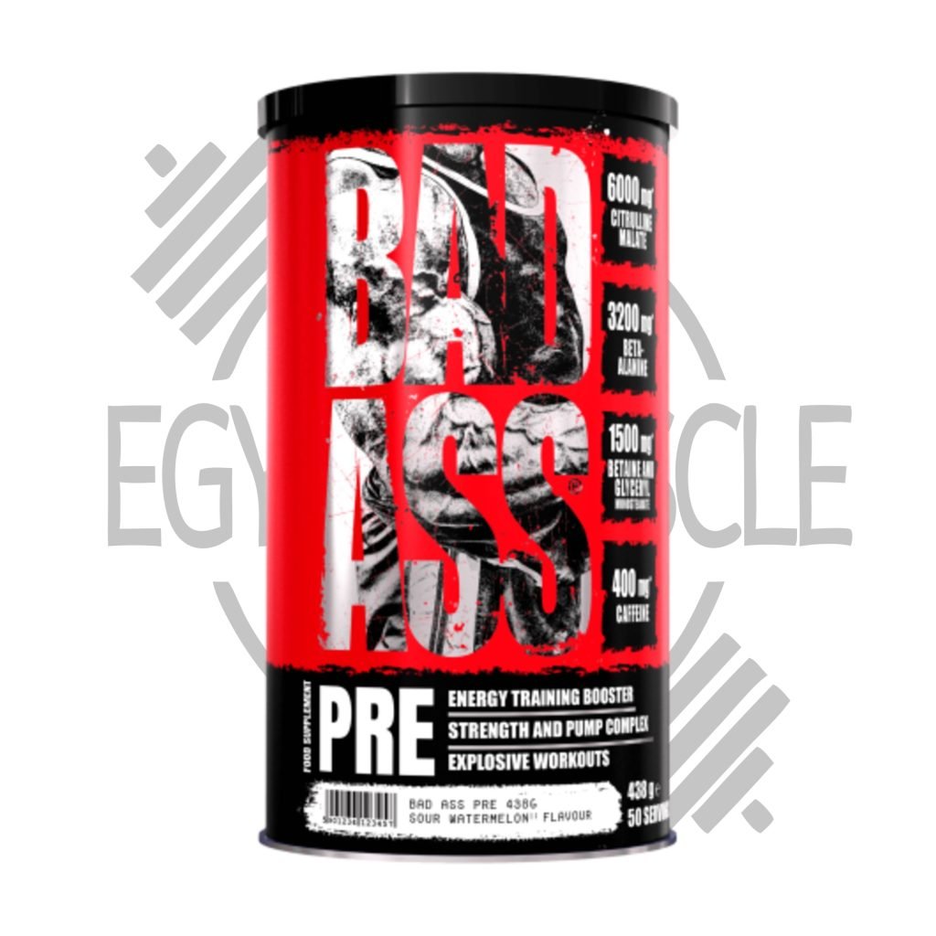 علبة BAD ASS PRE 438g مكمل بري ورك آوت بنكهة الفواكه والطاقة القصوى