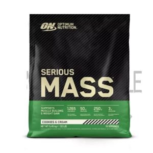 عبوة سيرياس ماس 5.4 كيلو – Serious Mass 12lb الأصلية من Optimum Nutrition بنكهة الشوكولاتة