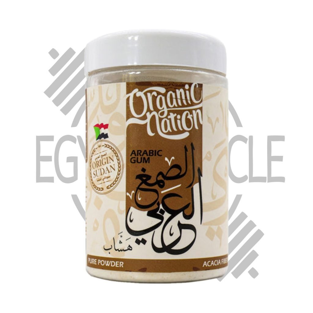 عبوة صمغ عربي خام من أورجانيك نيشن – الهشاب السوداني – 100% طبيعي – 190 جنيه – يدعم الهضم والمناعة وخفض الكوليسترول