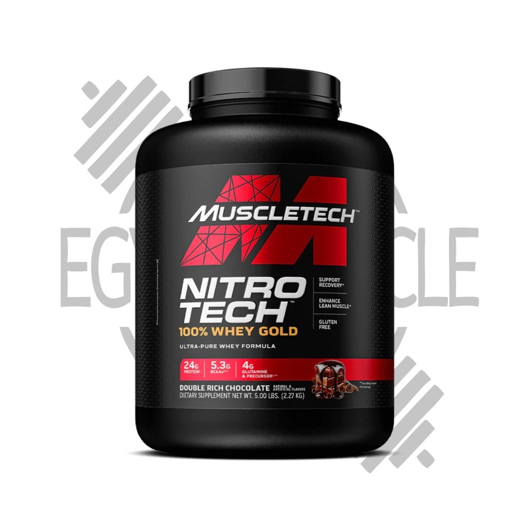 Nutrition facts & ingredients label – Nitro-Tech 100% Whey Gold – Double Rich Chocolate