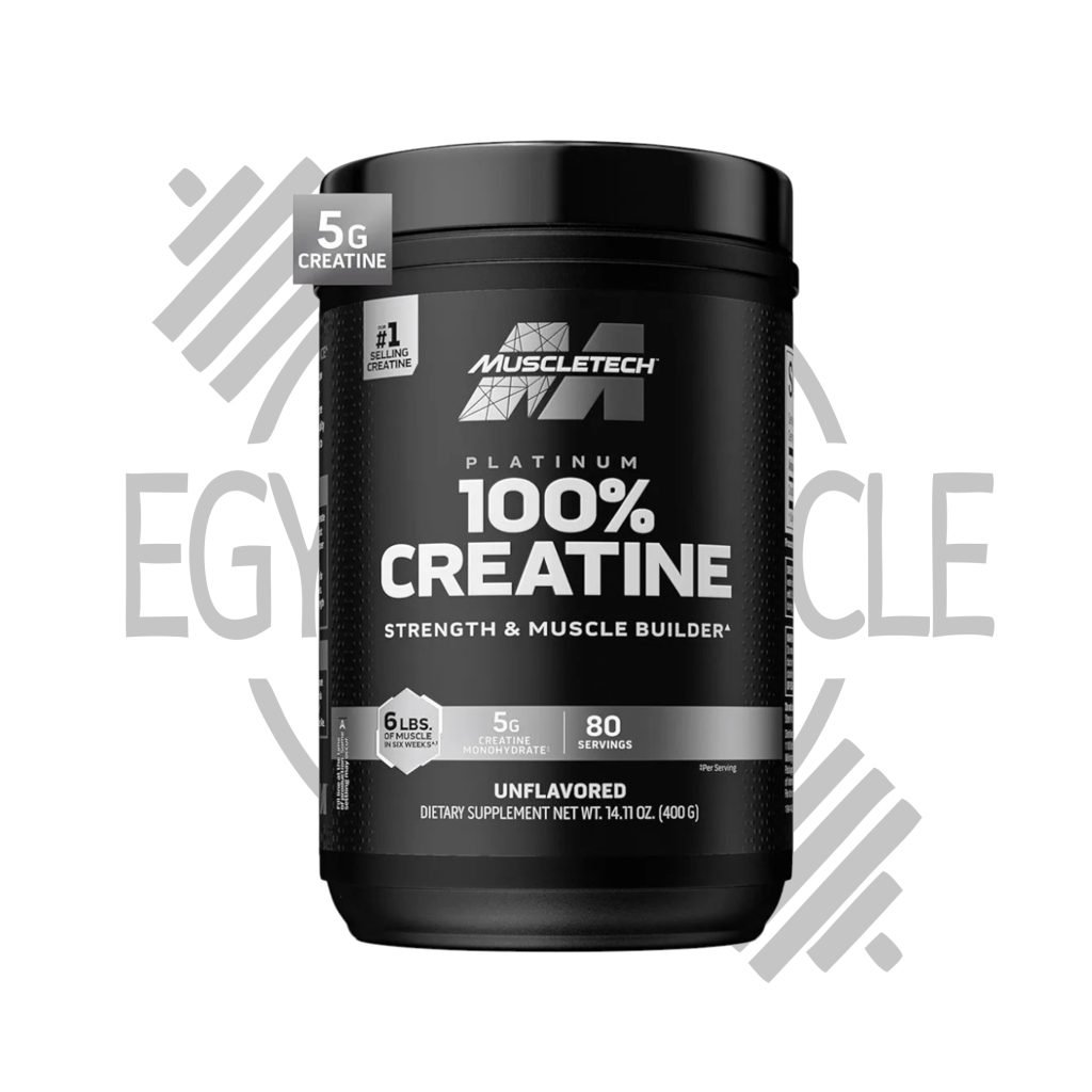 MuscleTech Platinum 100% Creatine Unflavored 400g front view