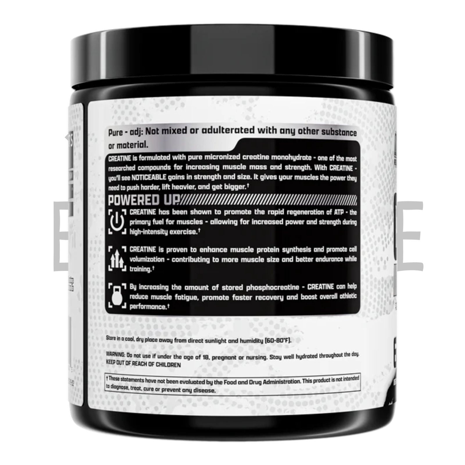 Nutrex Creatine Monohydrate – كرياتين مونوهيدرات نقي 100% – واجهة العبوة – Egypt Muscle