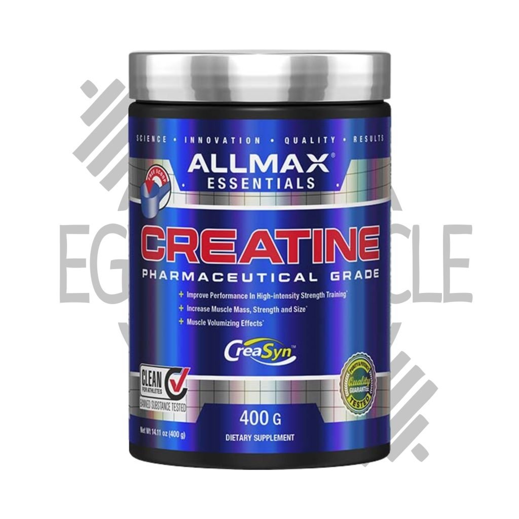 AllMax Nutrition Creatine Monohydrate 400 جم – 80 سيرفنج – كرياتين فوسفاتي صيدلاني نقي لزيادة القوة والأداء في مصر