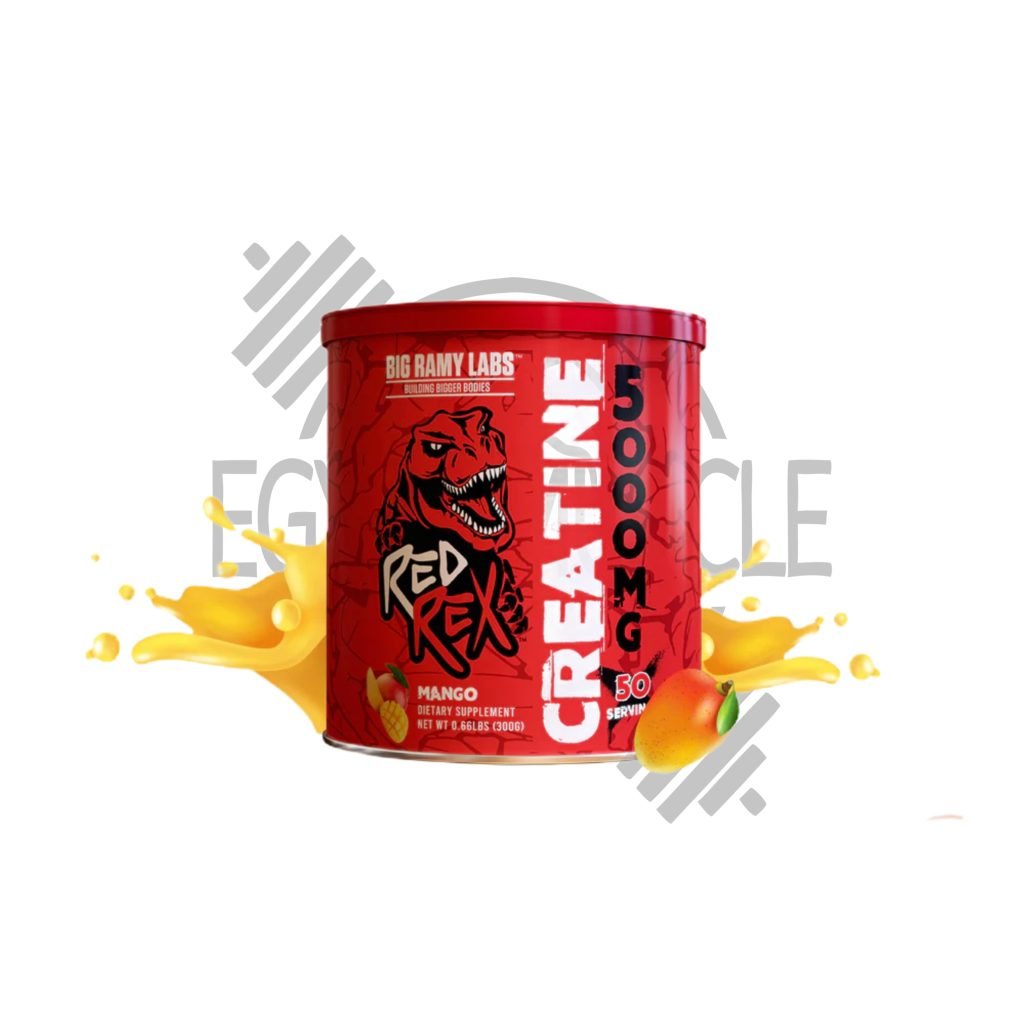 RED REX Creatine Monohydrate 5000mg – 50 سيرفنج – مكمل كرياتين بنكهة المانجو والبرتقال في مصر