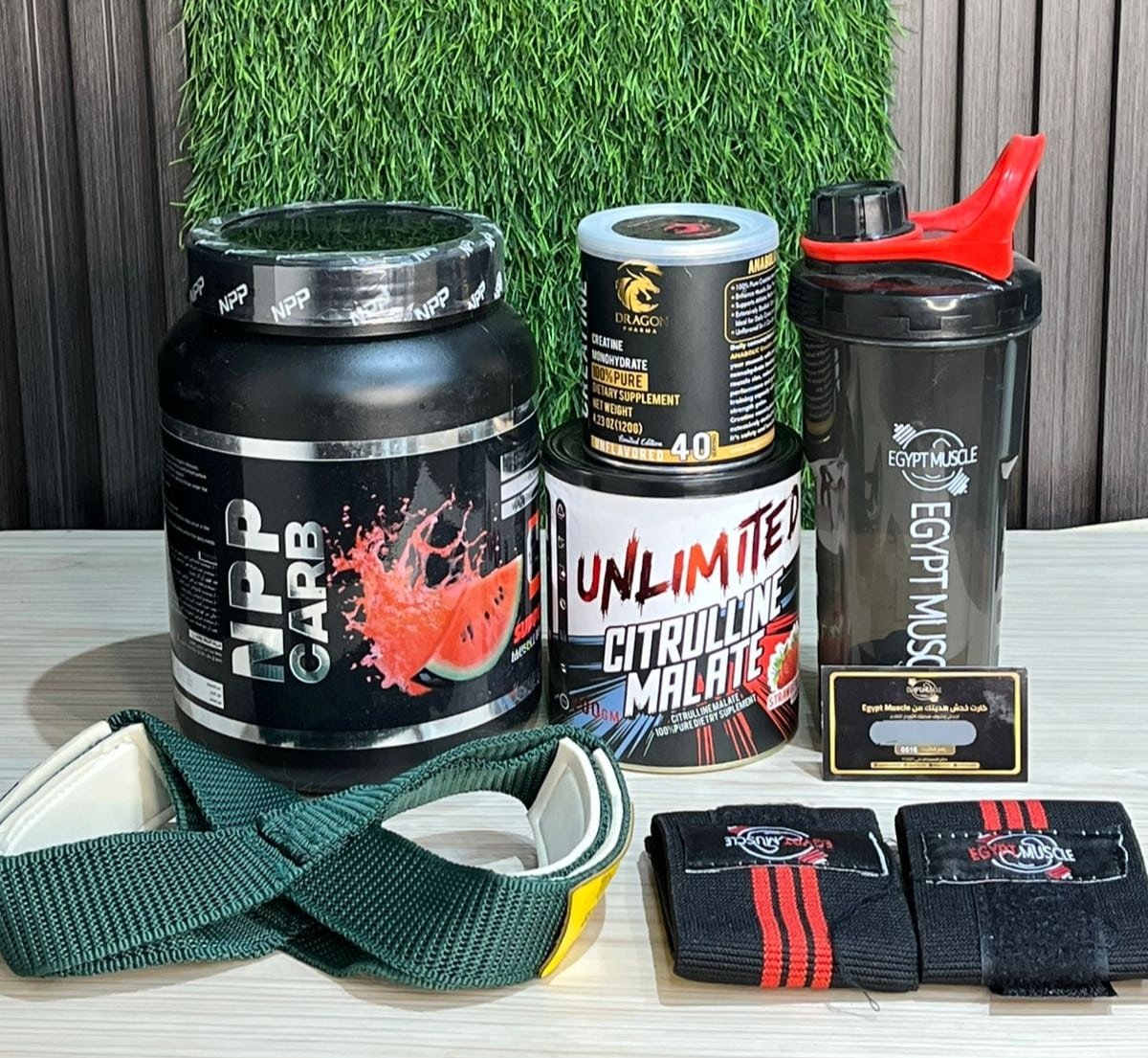 عرض متكامل لزيادة الكتلة العضلية + طاقة وبامب قوي أثناء التمرين. كارب نظيف للطاقة، كرياتين نقي للقوة، وسيترولين لزيادة ضخ الدم للعضلة، مع هدايا كاملة من Egypt Muscle.